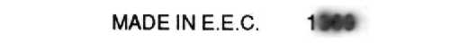 MADE IN E.E.C.